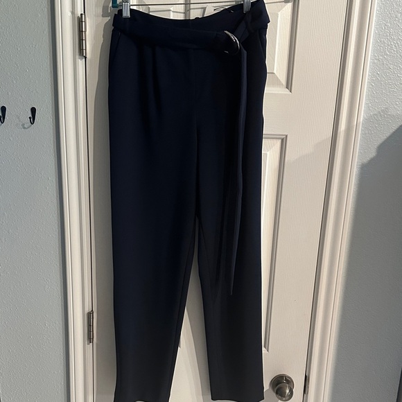 Calvin Klein Collection Navy Cropped Pants Work Wear Slacks Women’s 6 NWT - Picture 1 of 8